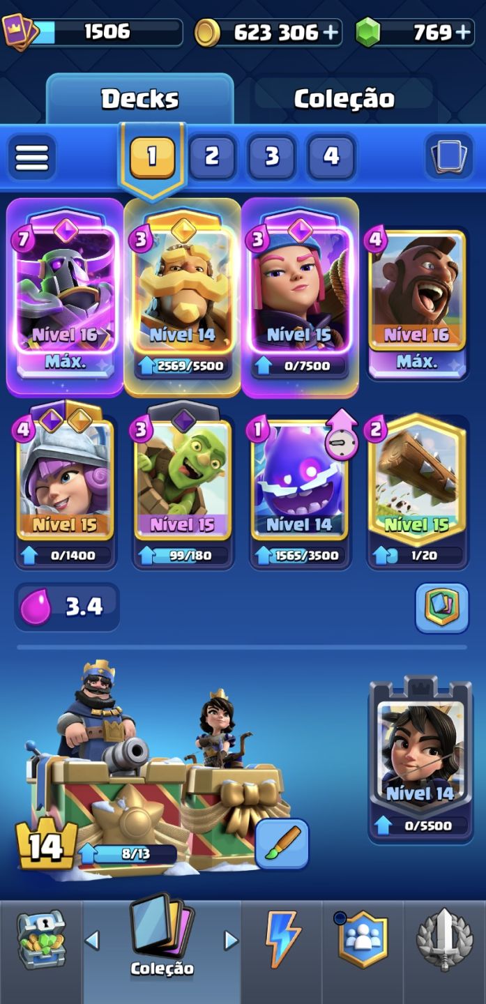 CONTA CLASH ROYALE COMPLETA | 11K TROFÉUS + TODAS AS CARTAS