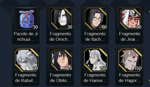 CONTA NARUTO ONLINE TOP 3/2 S873