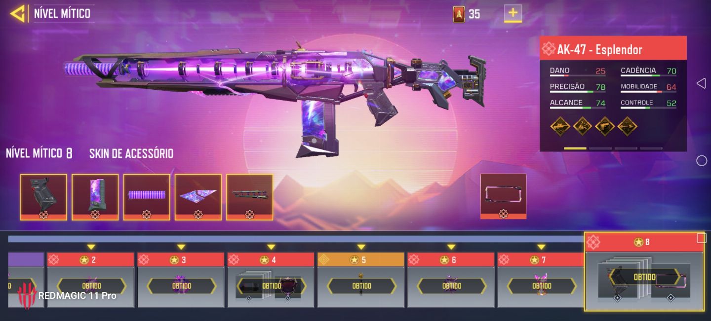 CODM COM 3K DE CP + 16 SKINS MÍTICAS, 5 NÍVEL MÁXIMO + 56 LENDÁRIAS!