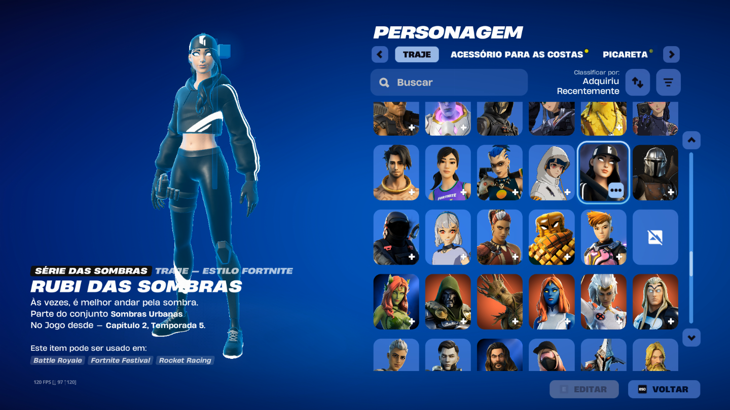 CONTA DE FORTNITE 274 SKINS