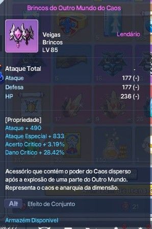 GRAND CHASE FARM: DESPERTAR - BRINCO +PIERCING DO CAOS - CLEAR ABISSAL - VOID 4F