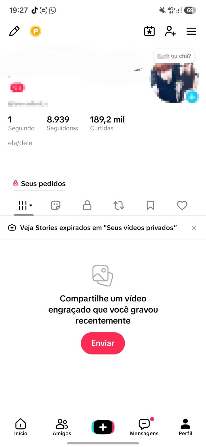 CONTA TIKTOK 8K+