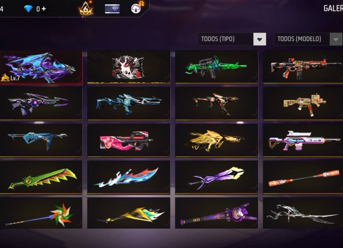 CONTA FF GEMADA COM ANIMAÇÃO DE KIT, ANGELICAL, SOMBRA ROXA, EVO, +500 PEITAS