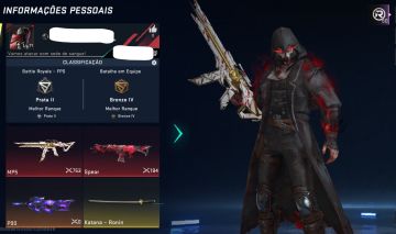 CONTA BLOOD STRIKER COM MP5 E SPEAR ETERNO