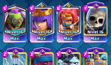 CONTA CLASH ROYALE MUITO AVANÇADA VÁRIAS CARTAS NÍVEL 16