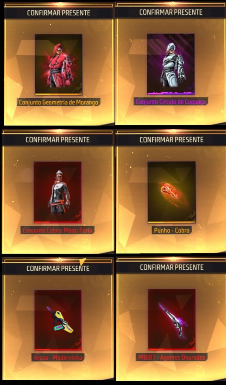 LOJA PRIME OUTUBRO - FREE FIRE