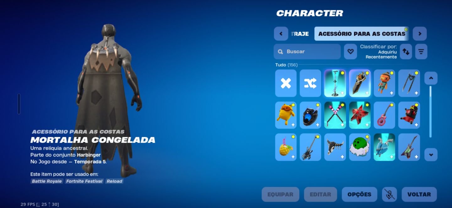 Conta og com a temporada 4,5,6,7,2 full com mais de 100 skins