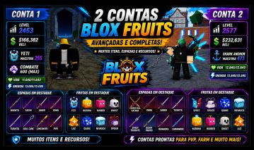 CONTAS BLOX FRUITS | MUITOS ITENS!