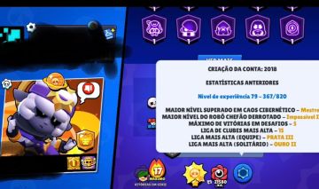 Conta Brawl Stars raríssima de 2018