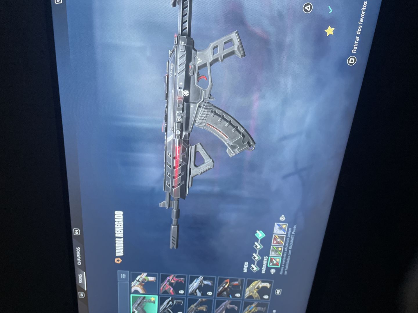 Conta valorant com skin de faca vandal phantom otima pra smurf