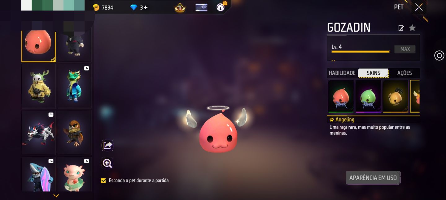 CONTA FREE FIRE INSANA! MUITAS SKINS, RARIDADES E COLEÇÃO BRABA!