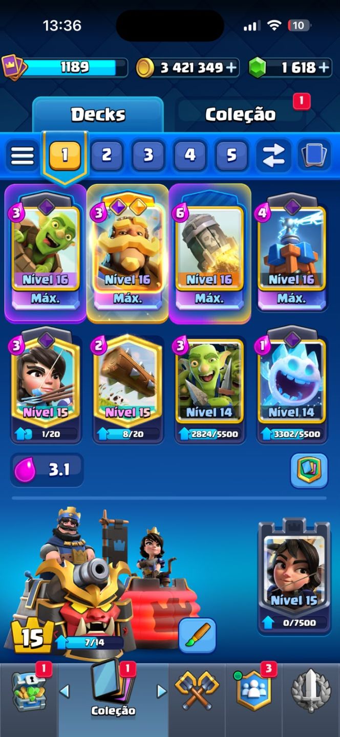 CONTA 12K TROFEUS / EMBLEMA 9 ANOS DE JOGO / FALTANDO 1 CARTA PARA TER TODAS