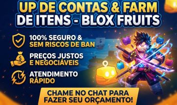 MELHOR PREÇO! Up de Contas e Farm de Itens no Blox Fruits | Seguro e Rápido!!!!