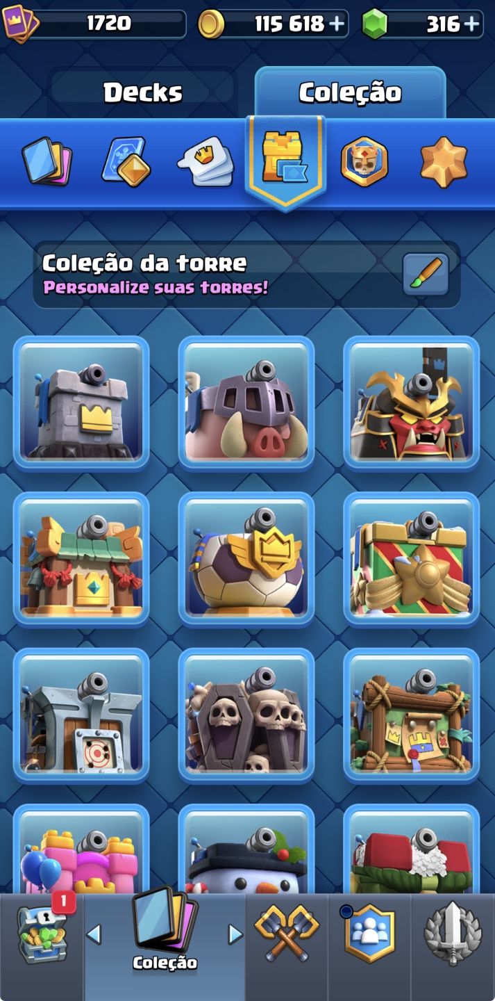 Conta Clash royale com varias cartas full