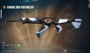 CONTA DE VALORANT COM SKINS - VANDAL, FACA, SPECTRE, GHOST, OURO 2 / DADOS REC