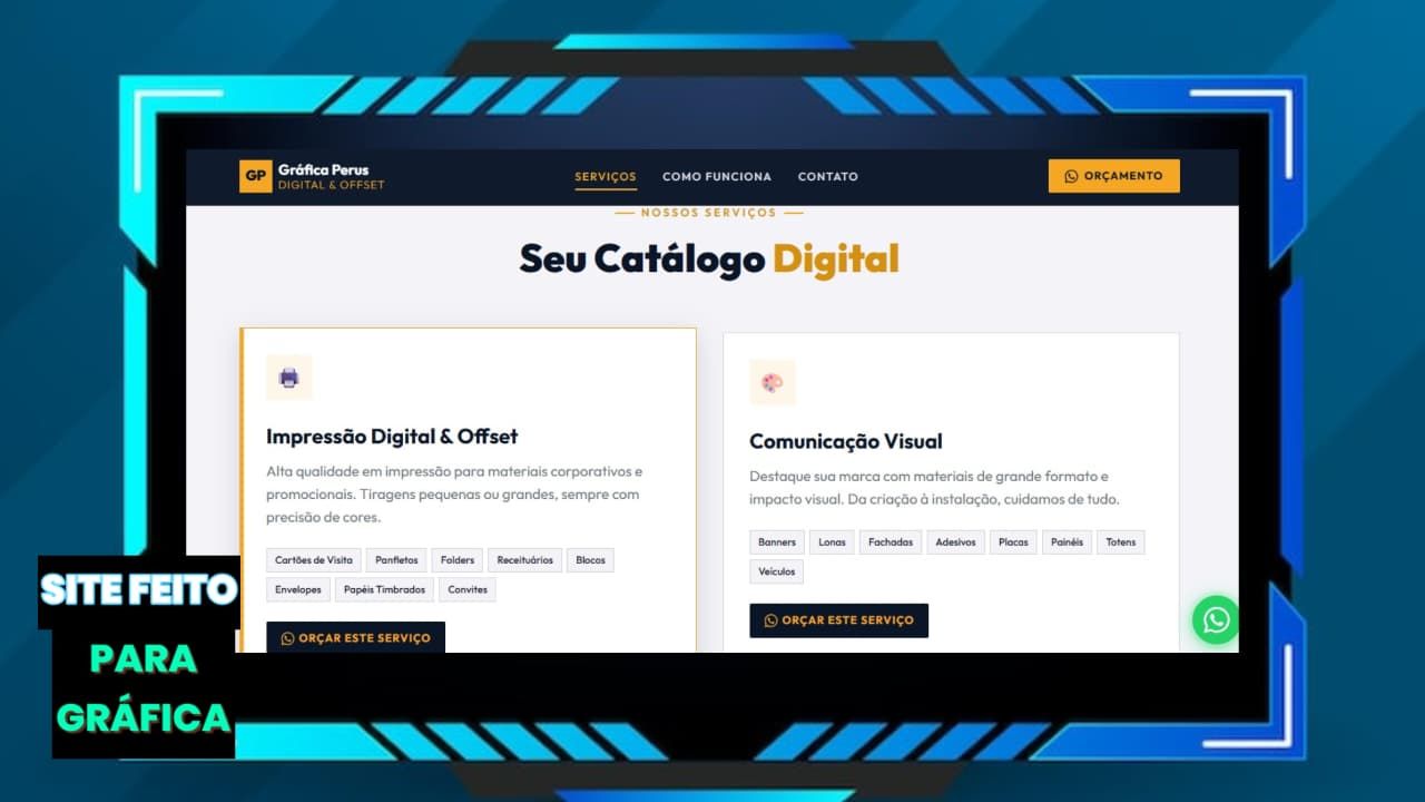 Criador de Sites - FAÇO DO SEU JEITO!!
