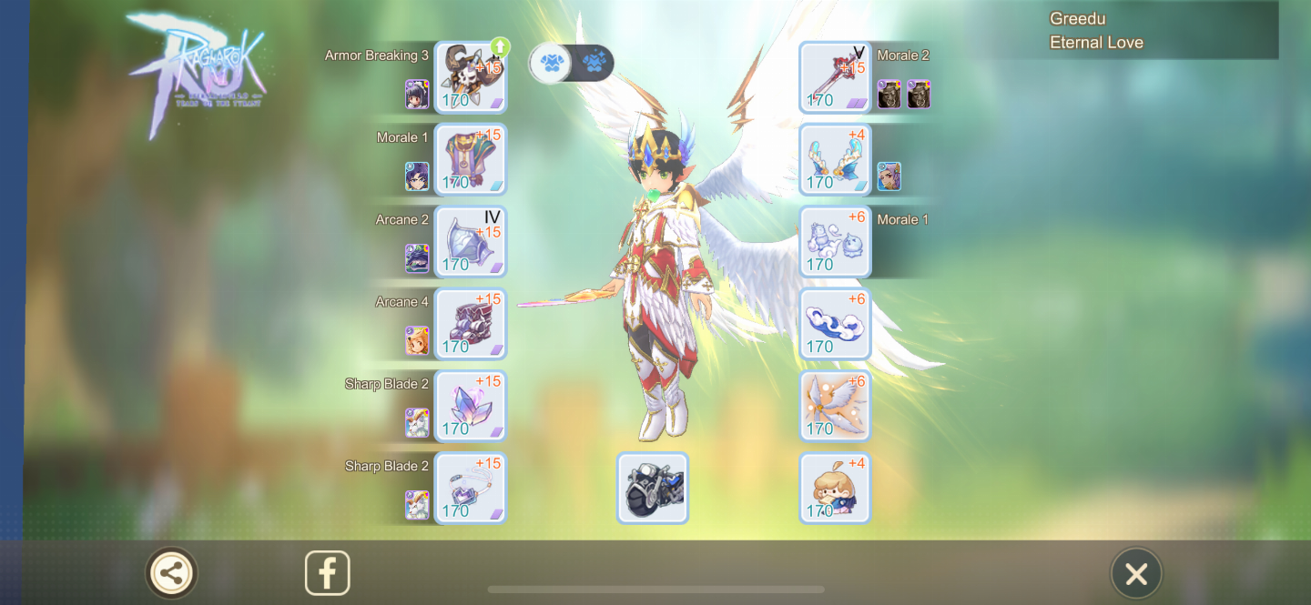 Conta Ragnarok Eternal Love com Moonlight Card