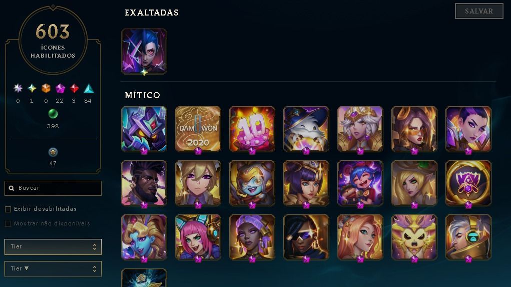 CONTA LOL 2013 | 721 SKINS + JINX EXALTADA GACHA + 17 PRESTÍGIO | FULL ACESSO