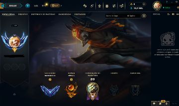 CONTA DIAMANTE LOL / LV 64 / 16 SKINS / 72 CAMPEÕES / FULL ACESSO /