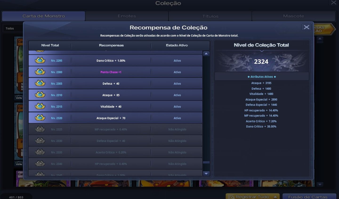 Conta EndGame C LvL 820 | 25 Chars Full 1.6KK+