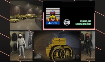 Conta GTA V PS5 BILHONARIA LVL 706 7 bilhões corridinha Full mod trajes mod