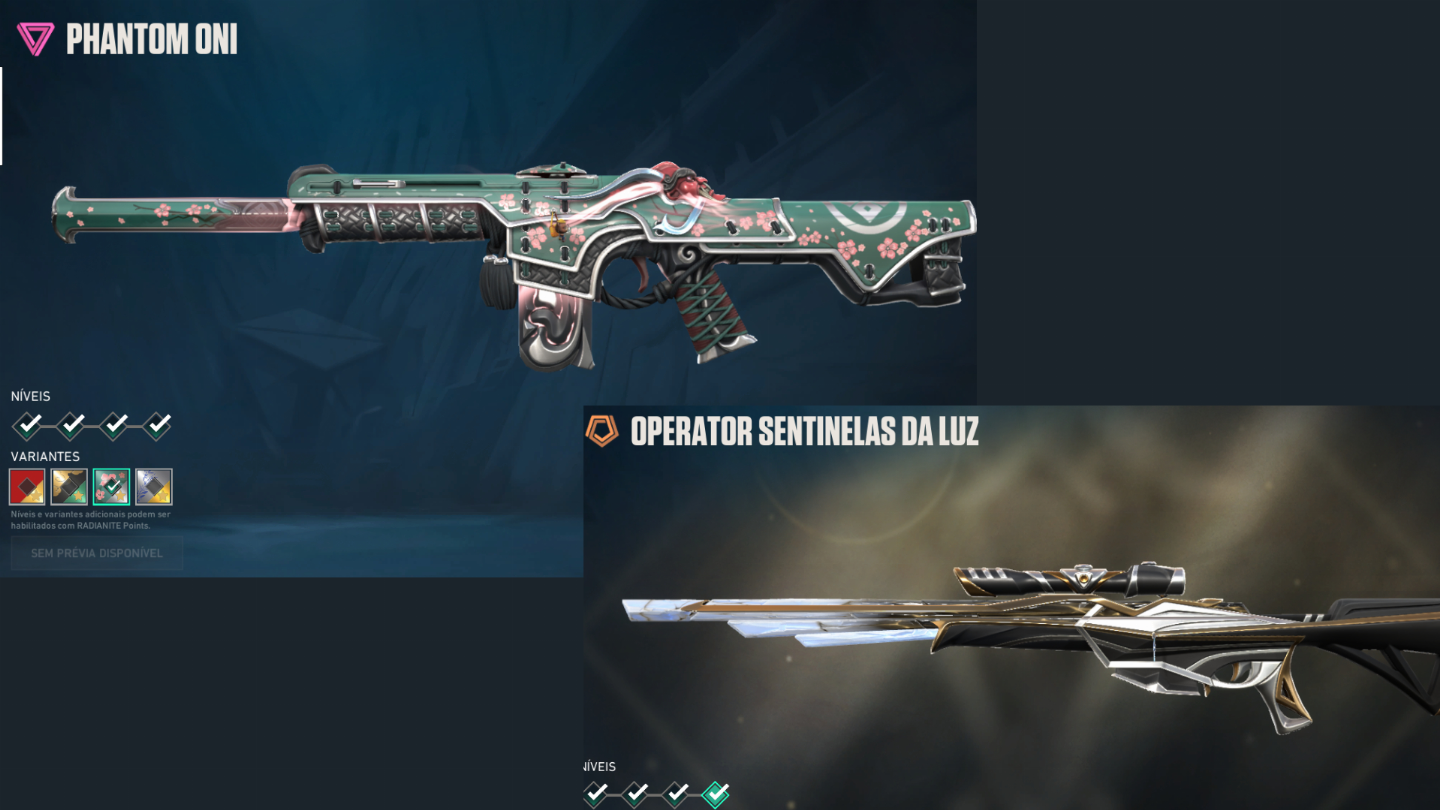Conta valorant vandal champions 2025 + 5 facas + 42 skins
