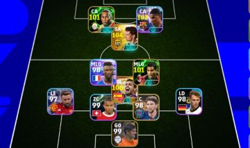 Conta efootball com Roberto baggio e o Novo Rodri