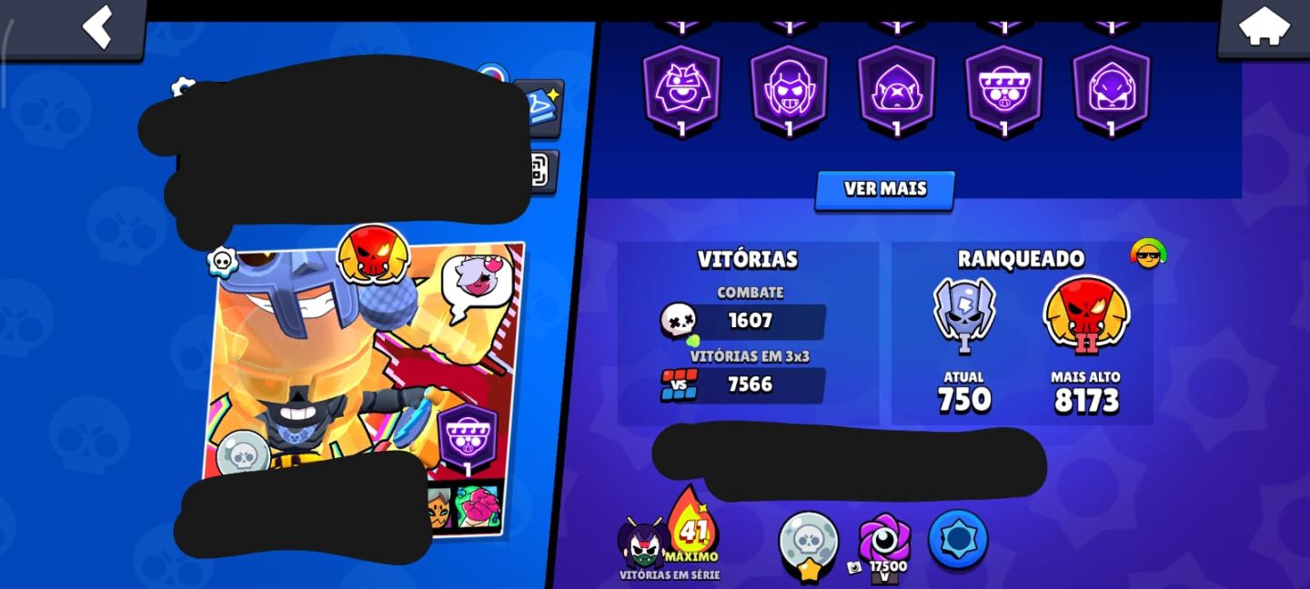 Conta Brawl Stars 49K+ | 57 Hipercargas| 281 Skins Quase Completa|Passes Antigos