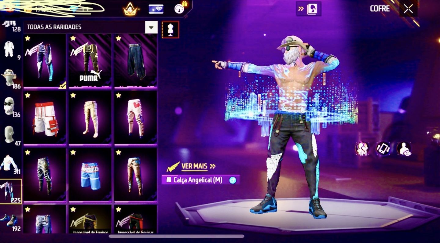 CONTA FF LV 63 | ANGELICAL AZUL + PUMA + JAZZ + BARBINHA + XM8 FRANGO + PUNHO