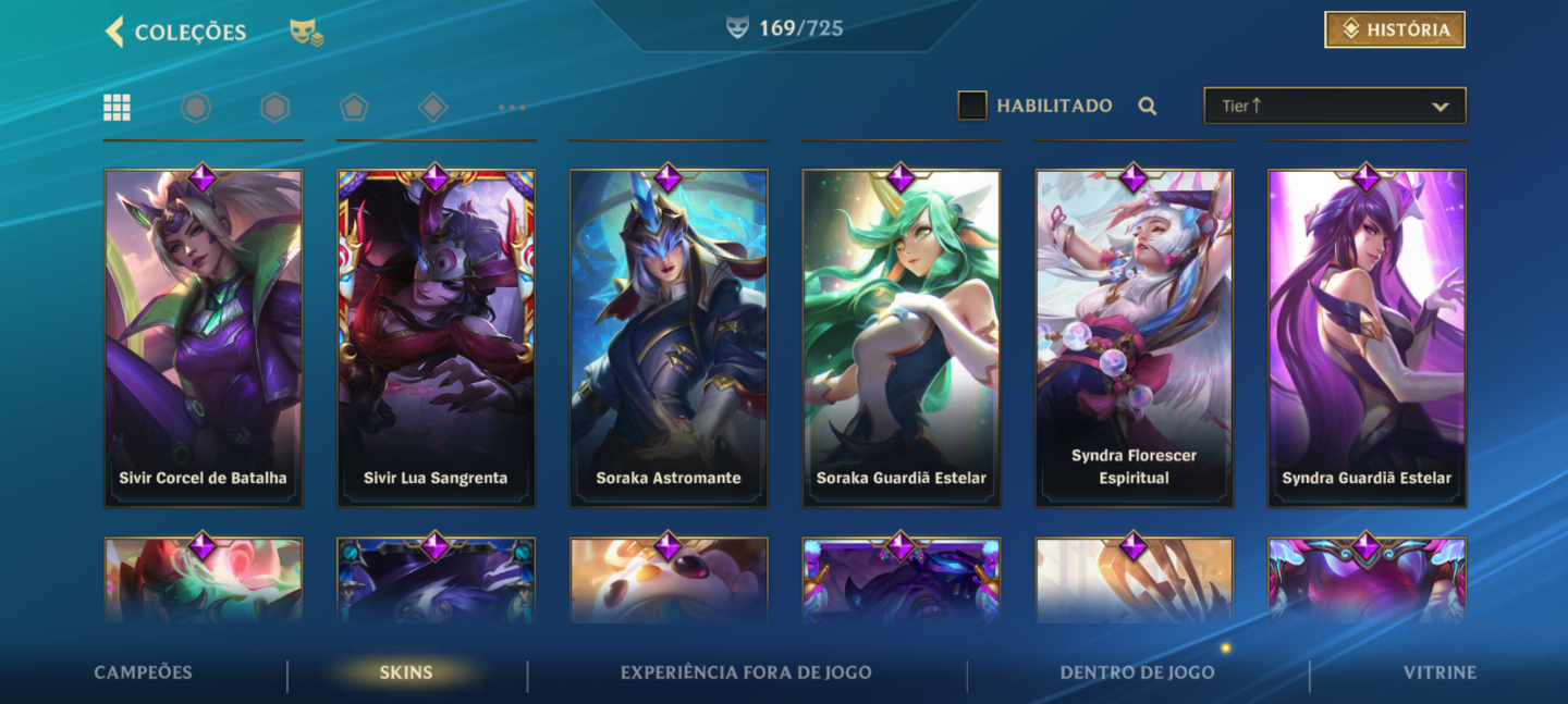 CONTA WILD RIFT(176 SKINS, INCLUINDO PASSES E SKINS MÍTICAS)
