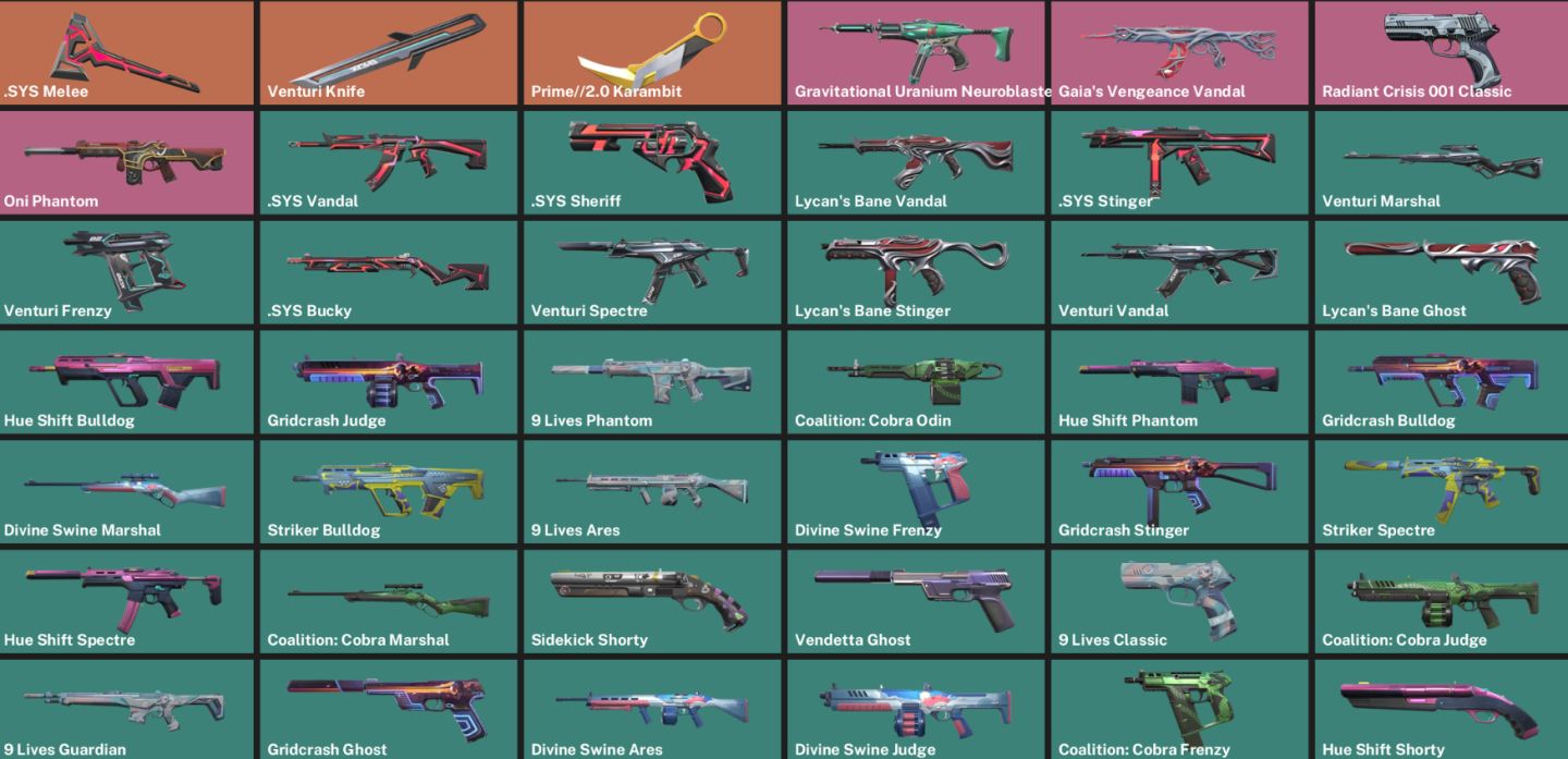 CONTA VALORANT 42 SKINS 3FACA/PRIME,GAIA,ONI,ETC/FULL ACESSO