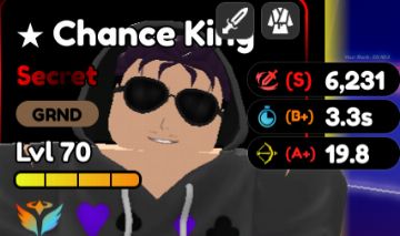 CHANCE KING (Hakari) EVO (S, B+, A+, - Roblox - Anime Defenders - GGMAX