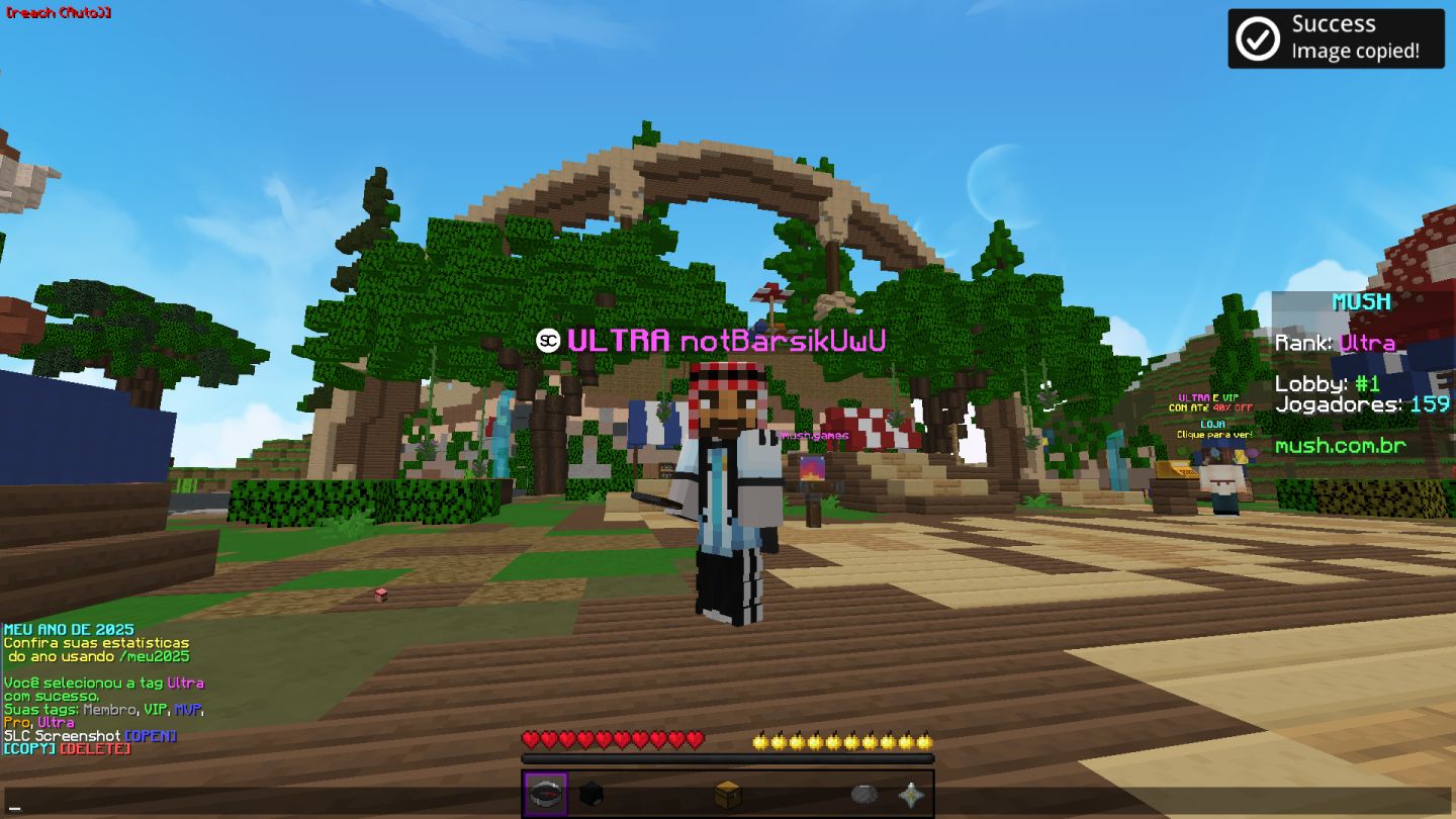MINECRAFT ORIGINAL FULL ACESSO VIP ULTRA MUSHMC (JAVA & BEDROCK) PERMANTENTE!!!!