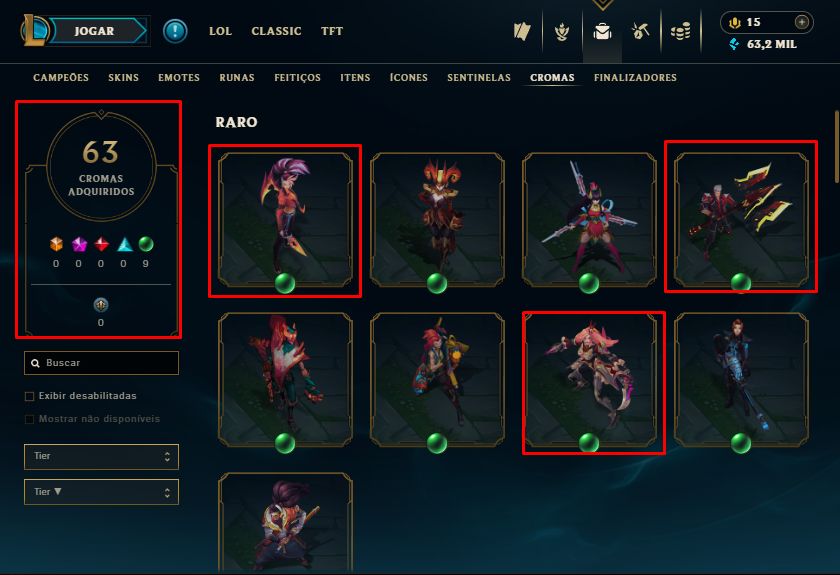 [HandLevel] Lv 700+Gold 3+MAIN MIDLANER+197 Skins/Icones Antigos 2013+KATARINA