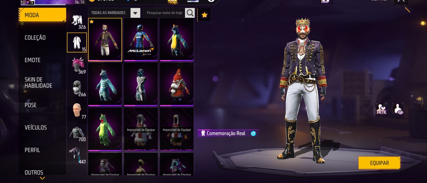 CONTA FREE FIRE QUARTO PASSE ,QUINTO PASSE,ANGELICAL E MUITO MAIS