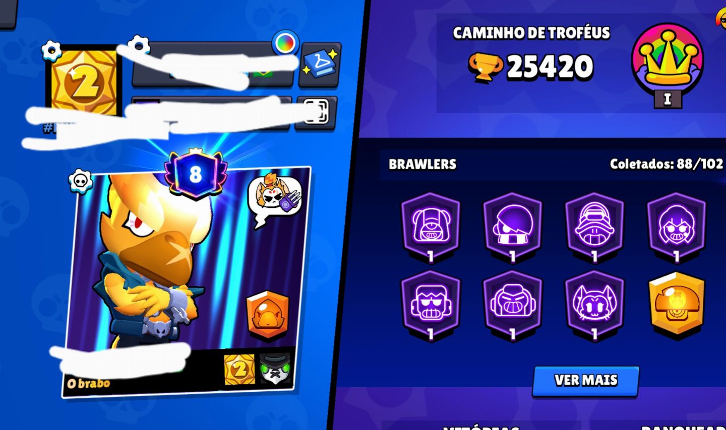 Conta de brawl 2020 25k muito boa