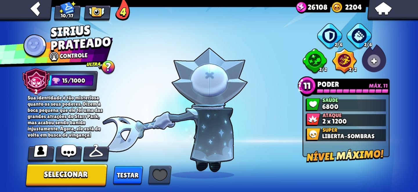 CONTA BRAWL 107 BRAWLERS E +35K Troféus
