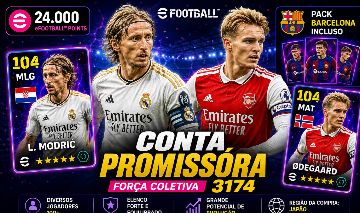 CONTA EFOOTBALL PROMISSORA + MODRIC,Ødegaard, GATTUSO E PACK BARCELONA