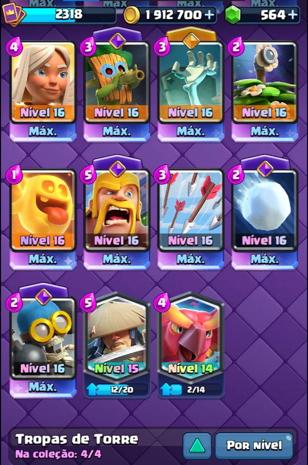 CONTA FULL CLASH ROYALE - EMBLEMA 10 ANOS