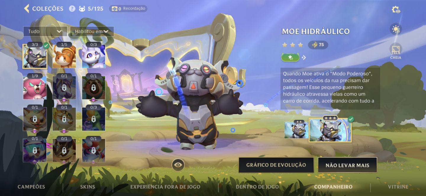 Conta Wild Rfit top/skins Limitadas