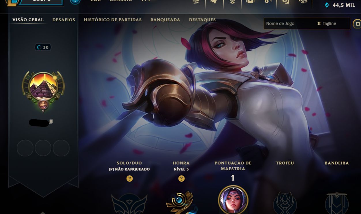CONTA SMURF COM VÁRIAS SKINS NO ESPOLIO