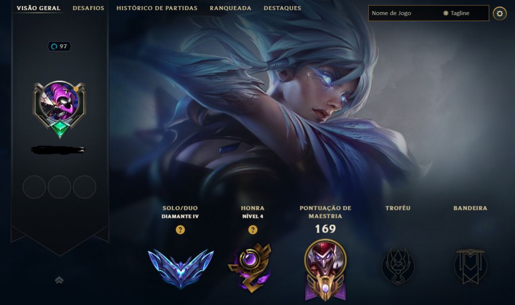 CONTA LOL DIAMANTE 4