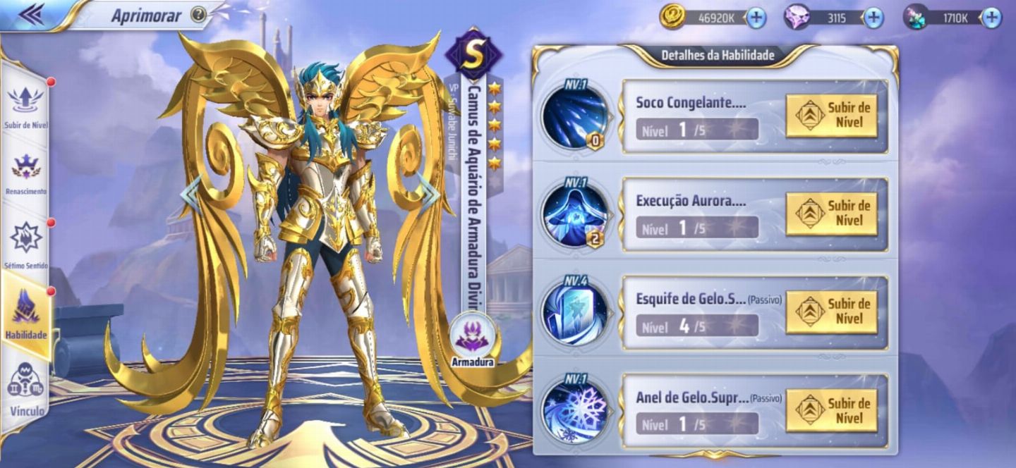 Saint Seiya Awakening SSA Contas (SERVIDOR OLD AND NEW A18 A147)
