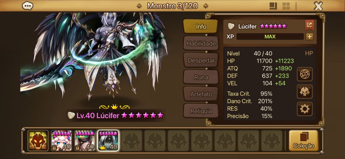 Acc global com Lúcifer de skin . Triple ld