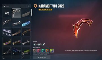 CONTA VALORANT TOP | KARAMBIT VCT + VANDAL IMPERIUM