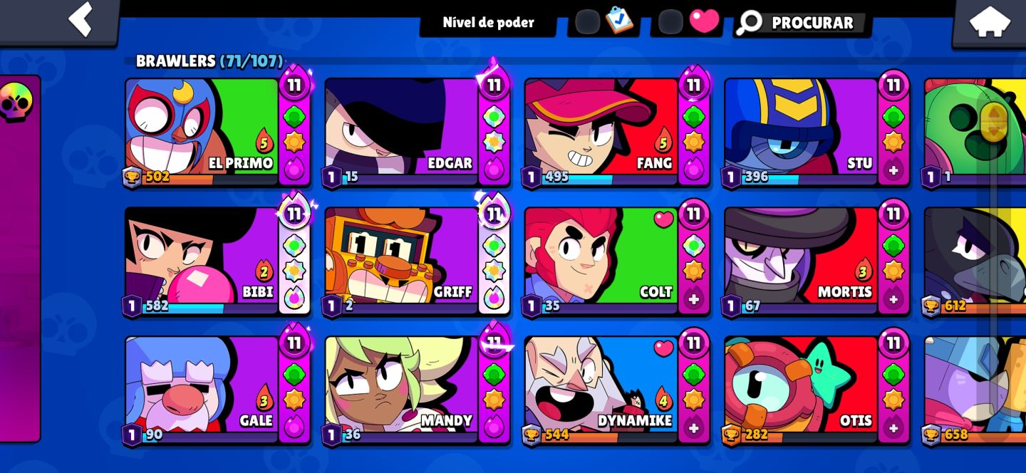 Conta de brawl stars de 2023