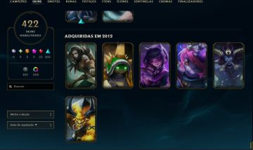 KING RAMMUS | 422 SKINS | 271 CROMAS | FULL CHAMPS | ICONES RAROS DE 2012