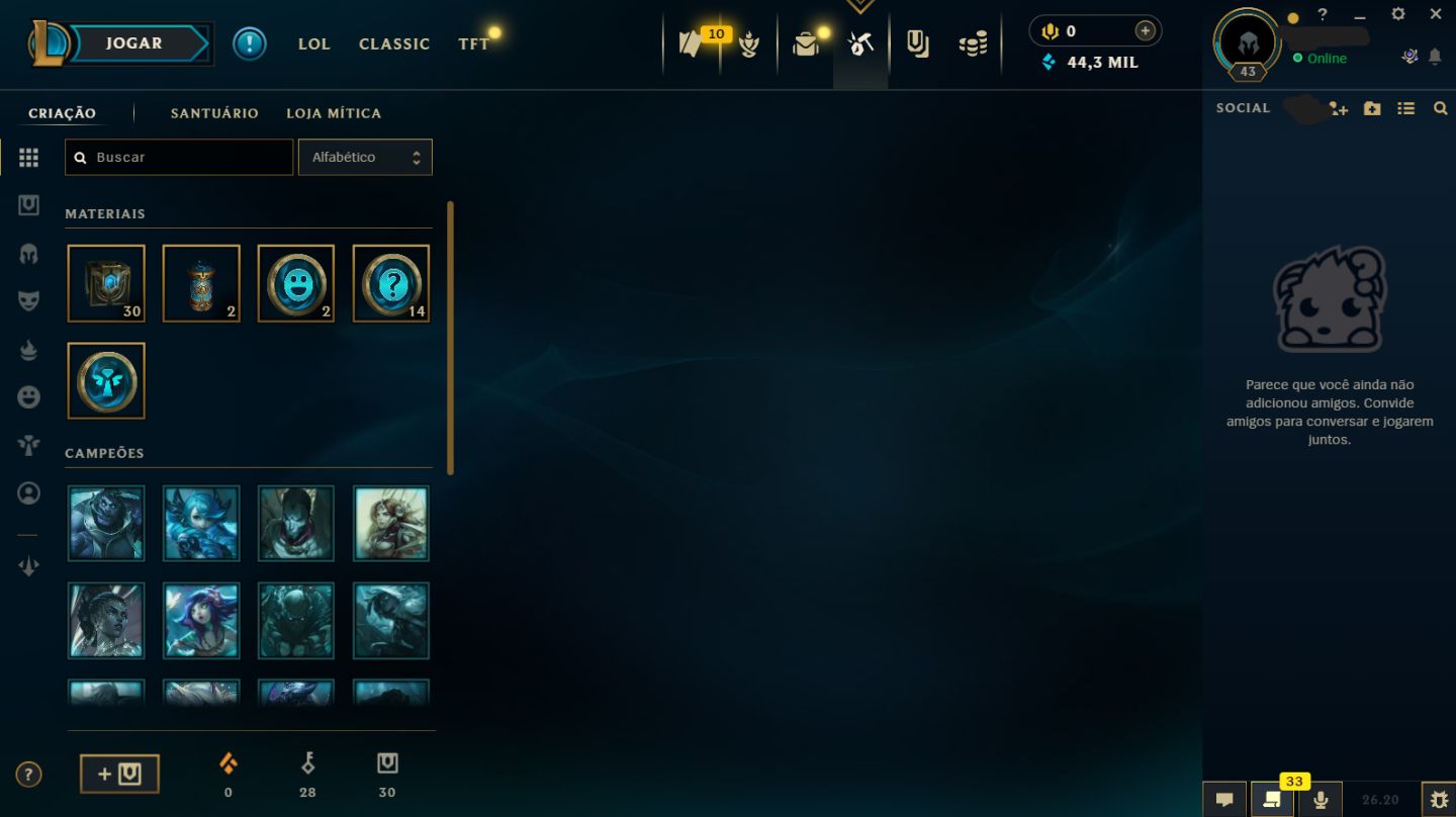 Conta Mestre 80% de WINRATE Troca de Nick Disponível + Mt Espólios