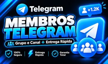 Membros Telegram Grupo e Canal | Entrega Rápida