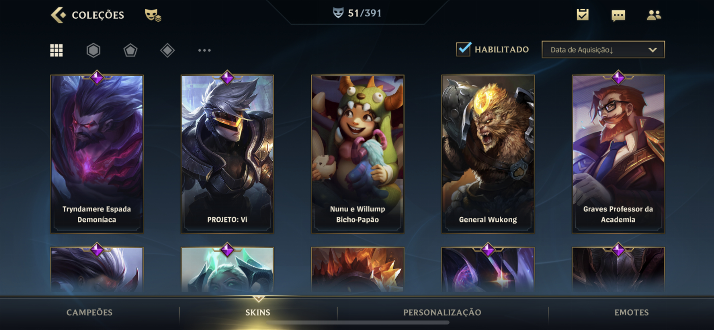 Conta wild rift
